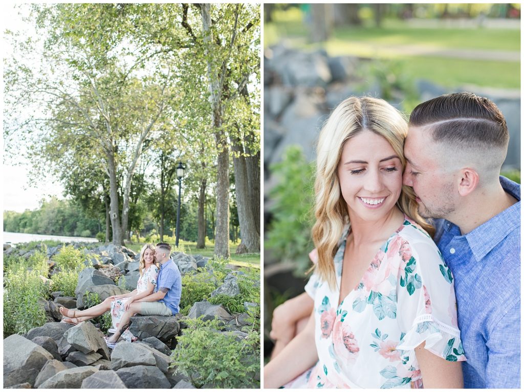 Brittany and Tom's Engagement Session | Bristol Waterfont | PA Engagement Photographer | Kelly Pullman Photography | www.KellyPullmanPhotography.com