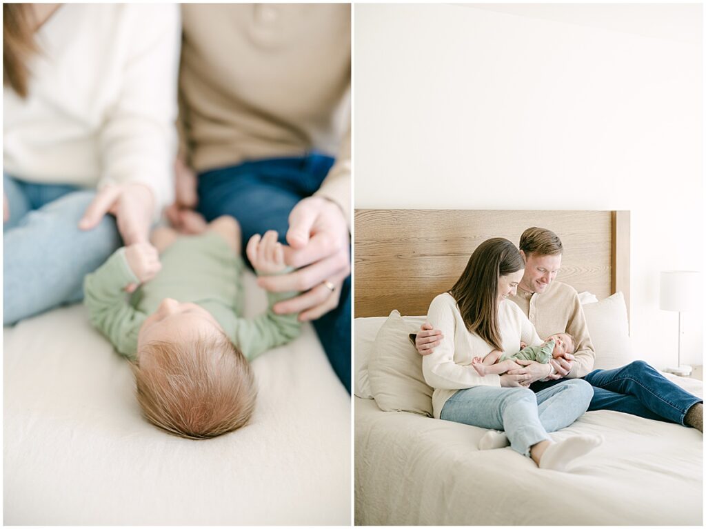 Lifestyle Newborn Session | Cozy In-Home Newborn Photographer | Kelly Pullman Photography | www.KellyPullmanPhotography.com